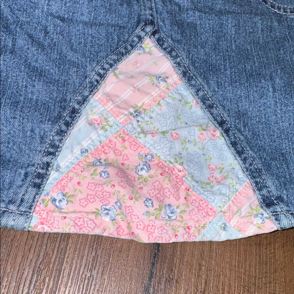 Vintage Y2K Oshkosh Denim Skirtall Baby 18 Months - Picture 4 of 6